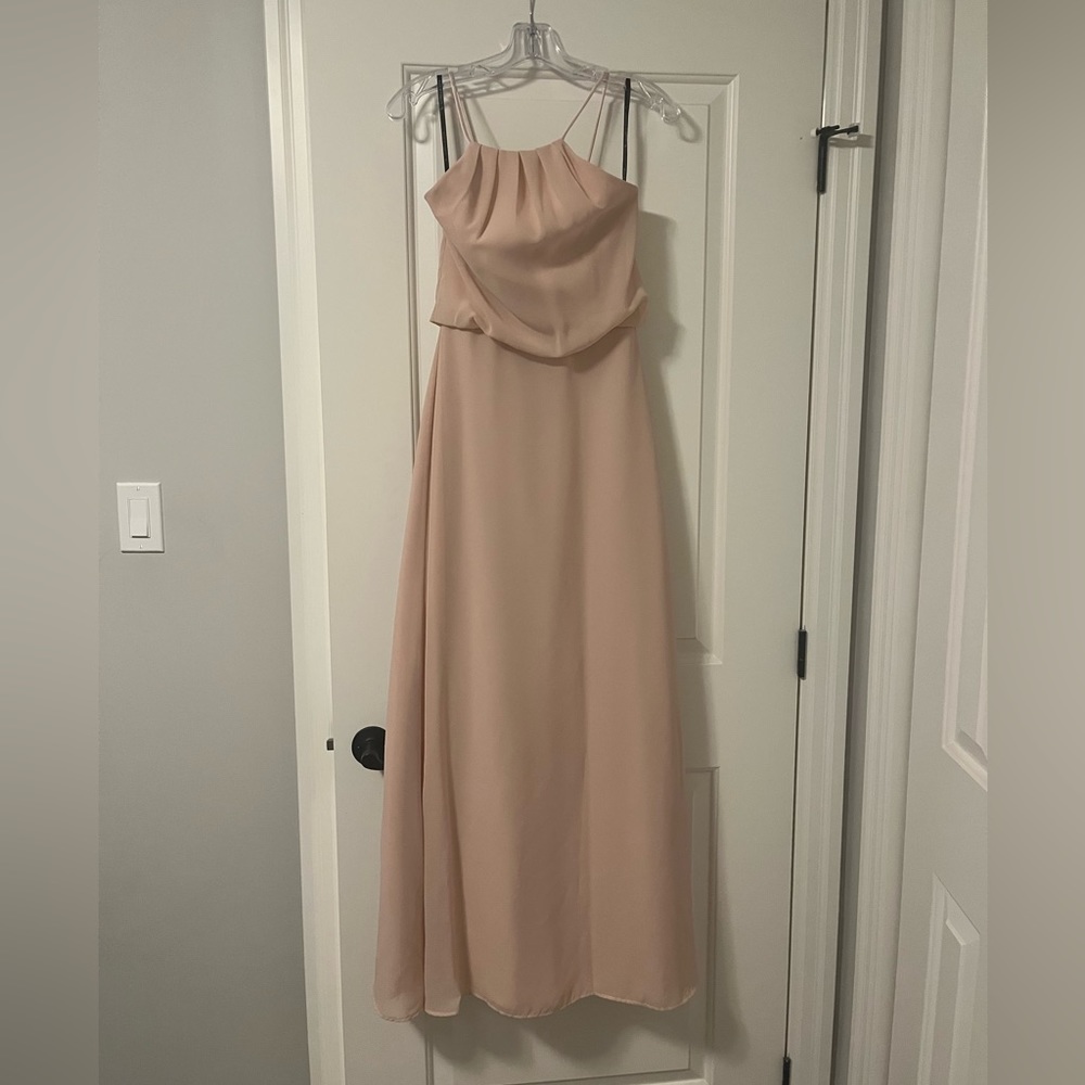 Blush pink sorella vita bridesmaid dress style 8872